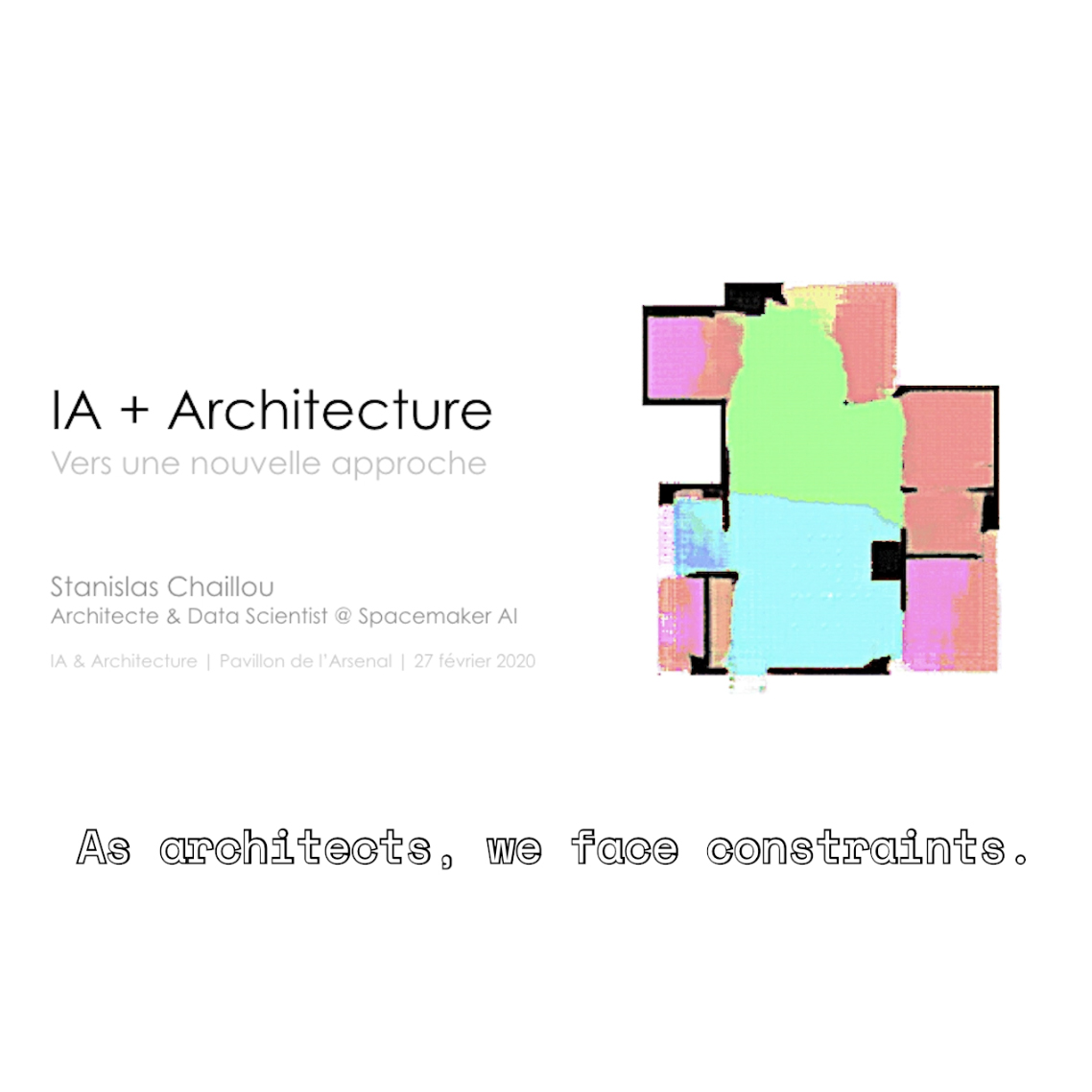 ARCHITECTURE : IA + Architecture – une conférence de Stanislas Chaillou