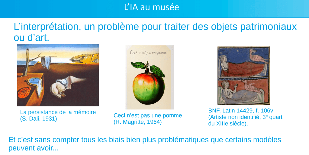IA et collections patrimoniales : tour d’horizon des usages et possibilités – Fantin LE&nbsp;BER